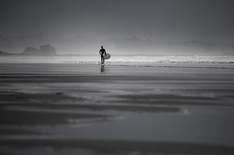 On the beach