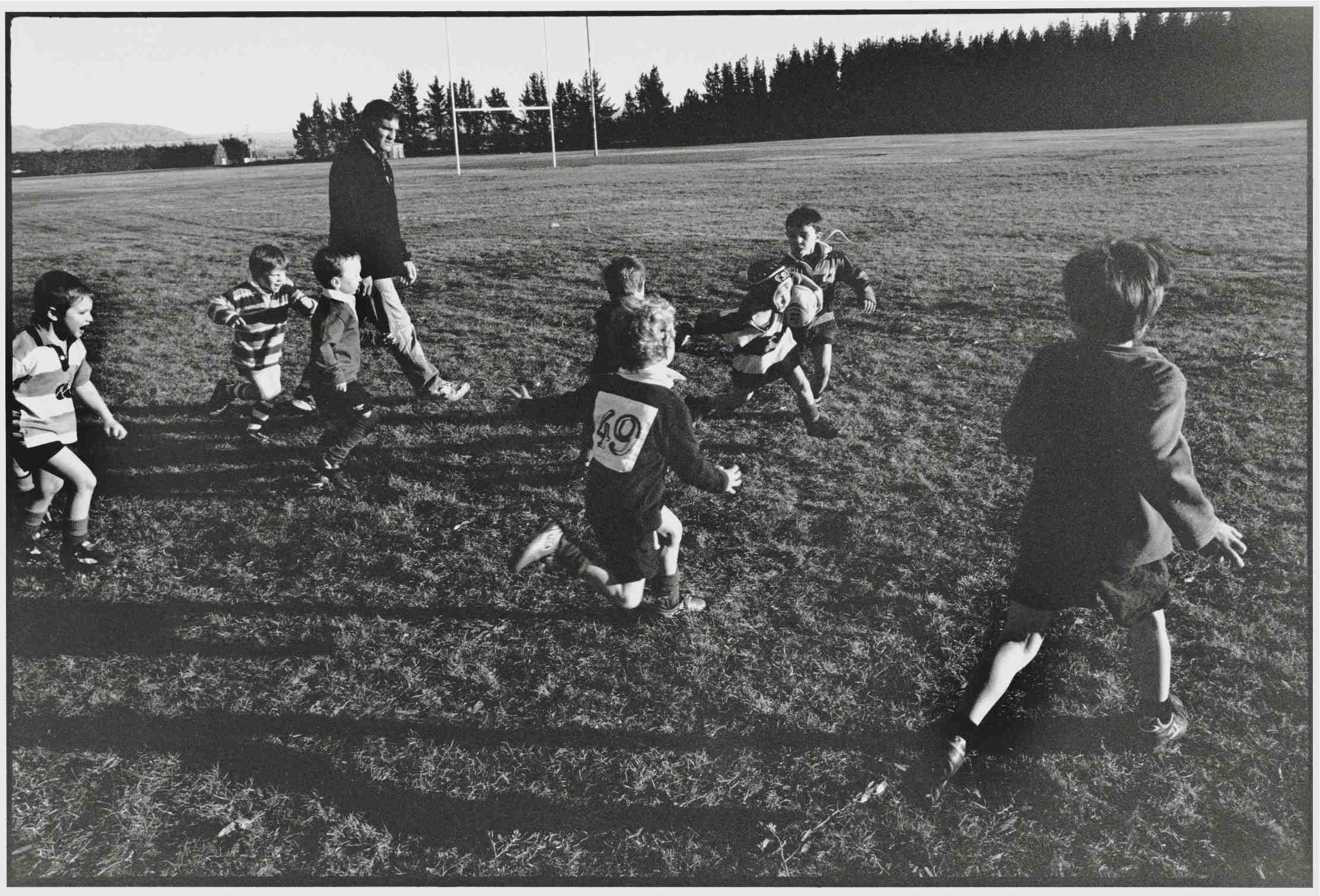 Boys running